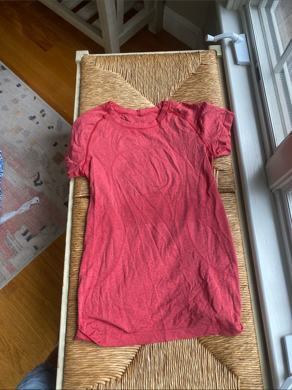 lululemon athletica Red Short Sleeve Tee